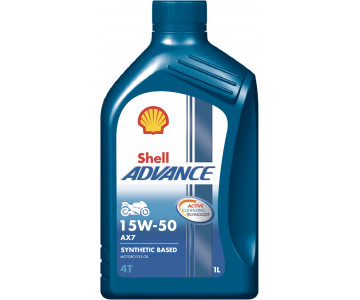 Моторное масло Shell Advance 4T AX7 15W-50  1L